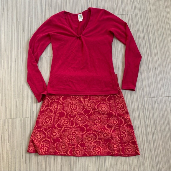 Title Nine Knit Skirt in Magenta & Soft Coral size S, EUC - Picture 5 of 5